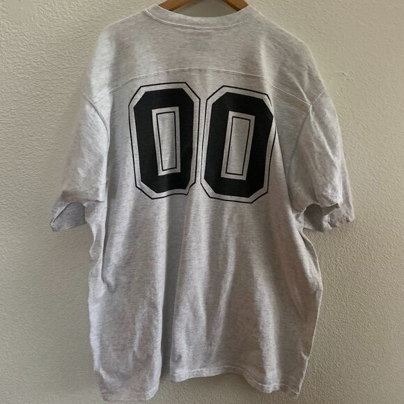 VTG 90s Rocky & Bullwinkle Fum Bull Football 1991 V-Neck T-Shirt 00 Soffe XL - Picture 3 of 4